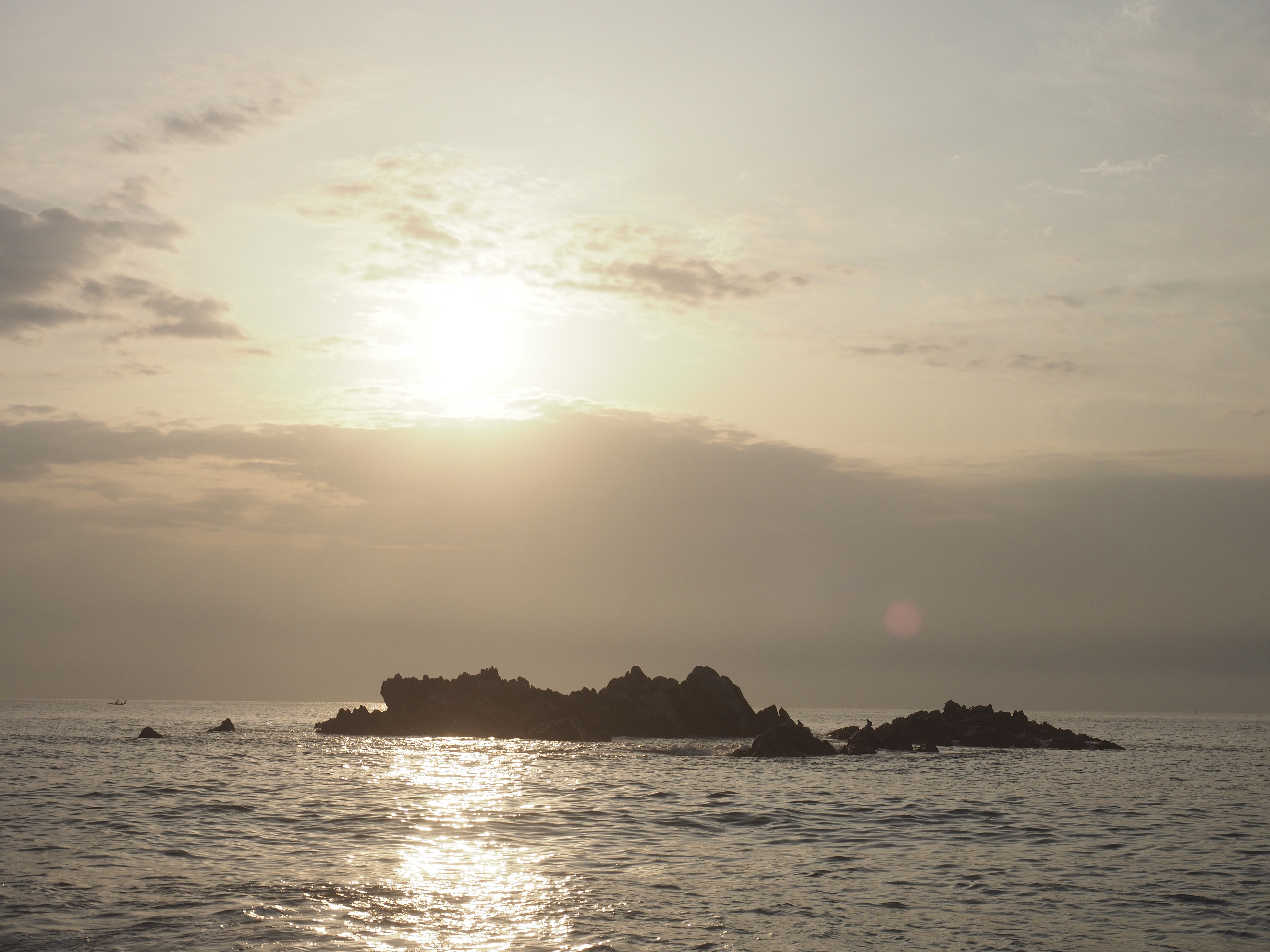 감포 앞 바다에서